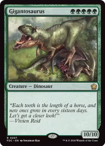 Gigantosaurus (207), Commander: Foundations — Magic card price