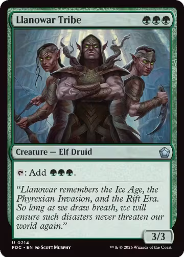 Llanowar Tribe (214), Commander: Foundations — Magic card price