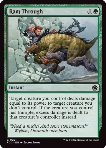 Ram Through (221), Commander: Foundations — Magic card price