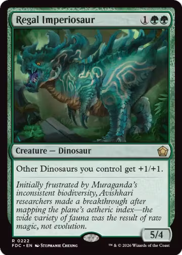 Regal Imperiosaur (222), Commander: Foundations — Magic card price