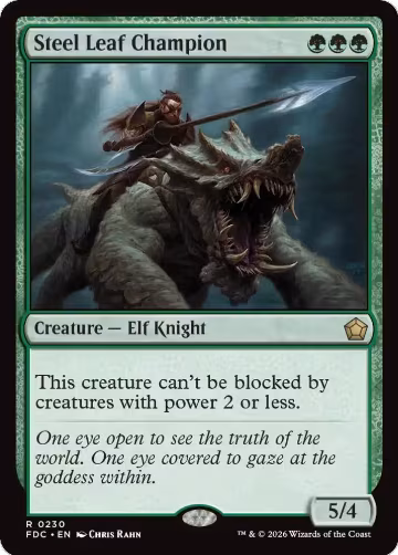 Steel Leaf Champion (230), Commander: Foundations — Magic card price