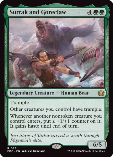 Surrak and Goreclaw (231), Commander: Foundations — Magic card price