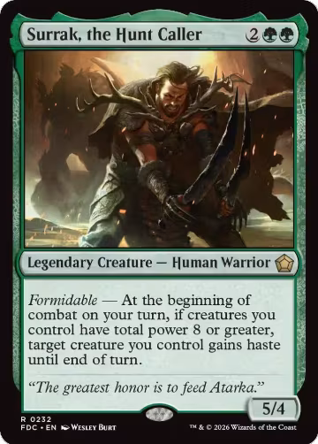 Surrak, the Hunt Caller (232), Commander: Foundations — Magic card price