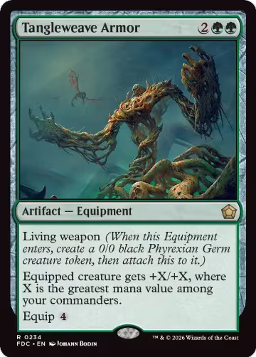 Tangleweave Armor (234), Commander: Foundations — Magic card price