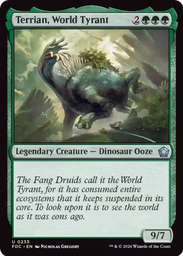 Terrian, World Tyrant (235), Commander: Foundations — Magic card price