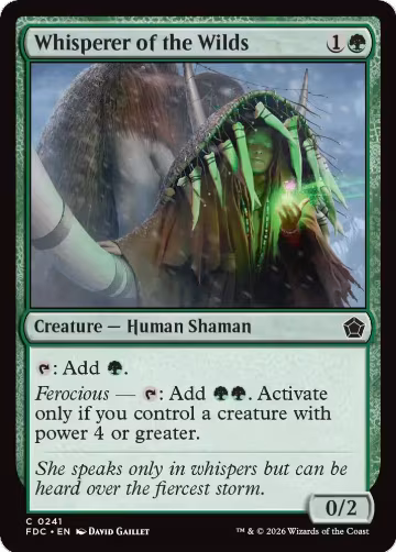 Whisperer of the Wilds (241), Commander: Foundations — Magic card price