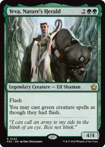 Yeva, Nature's Herald (242), Commander: Foundations — Magic card price