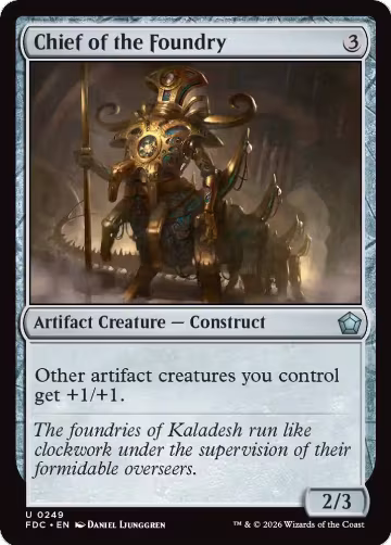 Chief of the Foundry (249), Commander: Foundations — Magic card price