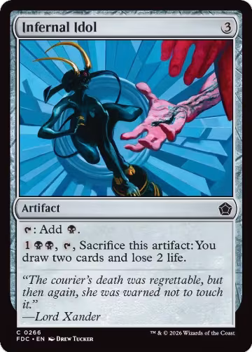 Infernal Idol (266), Commander: Foundations — Magic card price