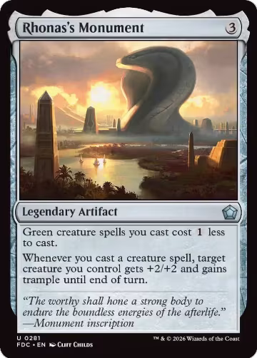Rhonas's Monument (281), Commander: Foundations — Magic card price
