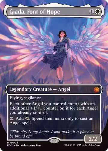 Giada, Font of Hope (Borderless) (4), Commander: Foundations — Magic card price