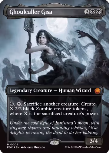 Ghoulcaller Gisa (Borderless) (6), Commander: Foundations — Magic card price