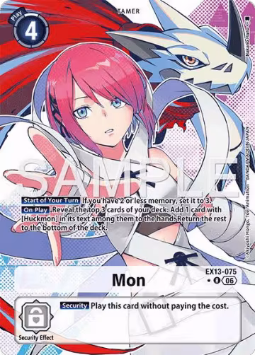 Mon (Alternate Art) (EX13-075 R), Chivalrous XIII — Digimon card price