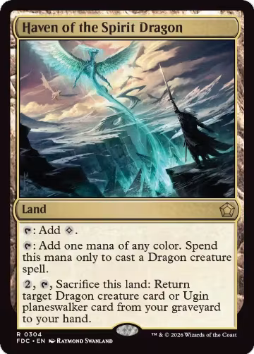 Haven of the Spirit Dragon (304), Commander: Foundations — Magic card price