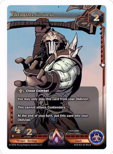 Thragor, Closing In (AC8-023 (E)) — card price