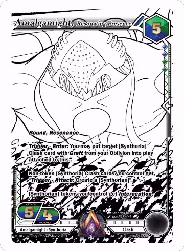 Amalgamight, Resonating Presence (Ink) (AC8-040 (E)), Nexus of Power — Alpha Clash card price