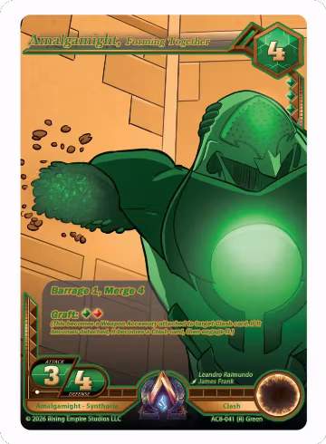 Amalgamight, Forming Together (Gold) (AC8-041 (R)), Nexus of Power — Alpha Clash card price