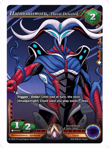 Harmonisworn, Threat Detected (AC8-048 (C)), Nexus of Power — Alpha Clash card price