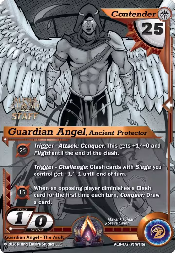 Guardian Angel, Ancient Protector (Staff P) (AC8-072 (P)), Nexus of Power — Alpha Clash card price