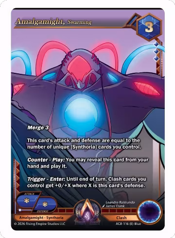 Amalgamight, Swarming (AC8-116 (E)), Nexus of Power — Alpha Clash card price