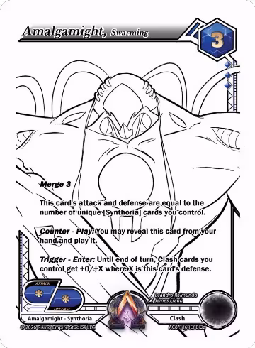 Amalgamight, Swarming (Ink) (AC8-116 (E)), Nexus of Power — Alpha Clash card price