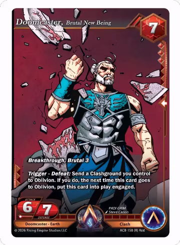Doomcaster, Brutal New Being (AC8-158 (R)), Nexus of Power — Alpha Clash card price