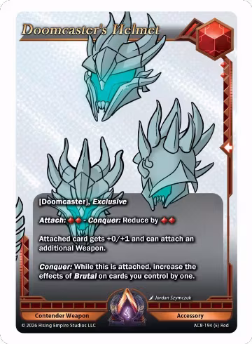Doomcaster's Helmet (E) (AC8-194 (E)), Nexus of Power — Alpha Clash card price