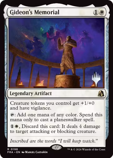 Gideon's Memorial (198), Promo Pack: Reality Fracture — Magic card price