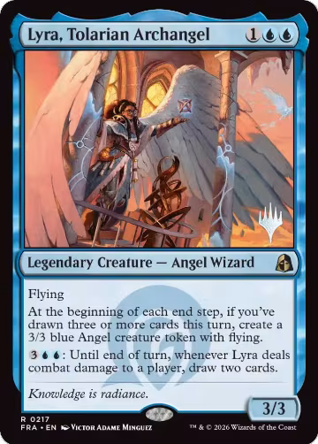 Lyra, Tolarian Archangel (217), Promo Pack: Reality Fracture — Magic card price
