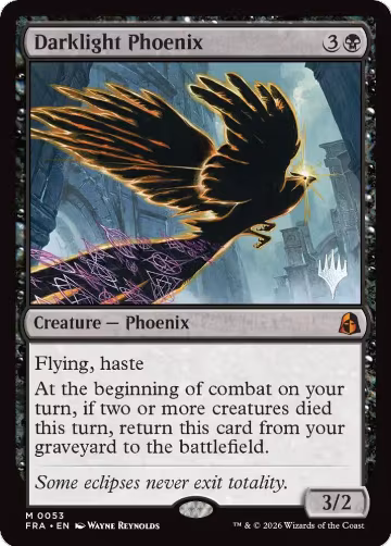 Darklight Phoenix (53), Promo Pack: Reality Fracture — Magic card price