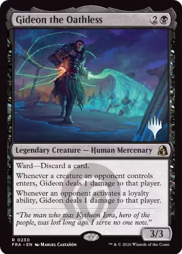Gideon the Oathless (230), Promo Pack: Reality Fracture — Magic card price