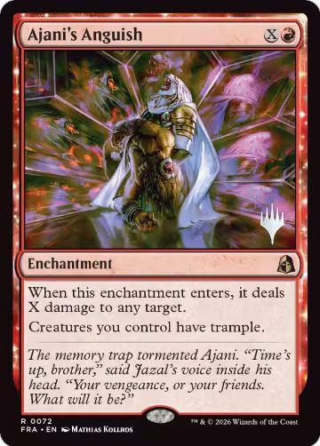Ajani's Anguish (72), Promo Pack: Reality Fracture — Magic card price