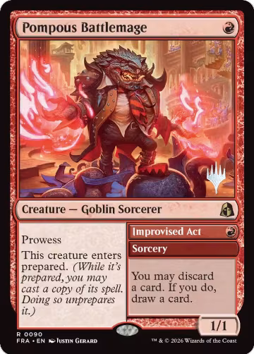 Pompous Battlemage (90), Promo Pack: Reality Fracture — Magic card price