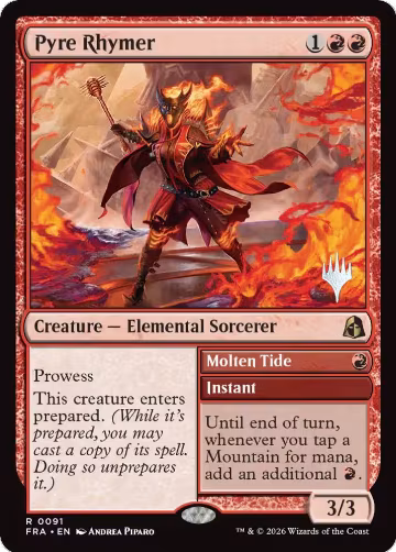 Pyre Rhymer (91), Promo Pack: Reality Fracture — Magic card price