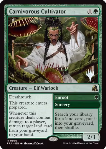 Carnivorous Cultivator (100), Promo Pack: Reality Fracture — Magic card price