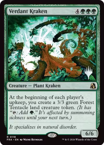 Verdant Kraken (118), Promo Pack: Reality Fracture — Magic card price