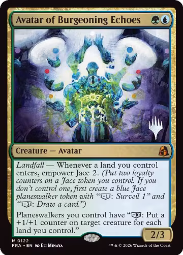 Avatar of Burgeoning Echoes (122), Promo Pack: Reality Fracture — Magic card price