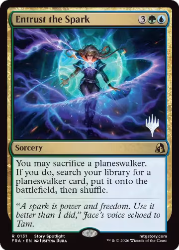 Entrust the Spark (131), Promo Pack: Reality Fracture — Magic card price