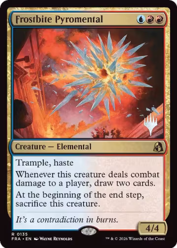 Frostbite Pyromental (135), Promo Pack: Reality Fracture — Magic card price