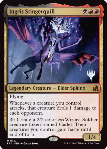Ingris Stingerquill (137), Promo Pack: Reality Fracture — Magic card price