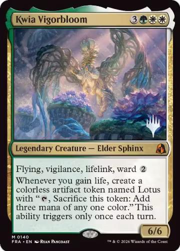 Kwia Vigorbloom (140), Promo Pack: Reality Fracture — Magic card price
