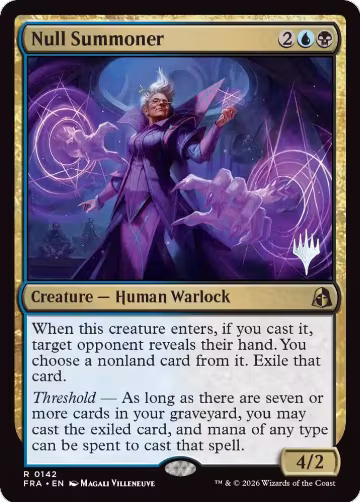 Null Summoner (142), Promo Pack: Reality Fracture — Magic card price