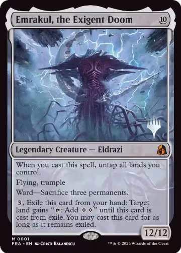 Emrakul, the Exigent Doom (1), Promo Pack: Reality Fracture — Magic card price