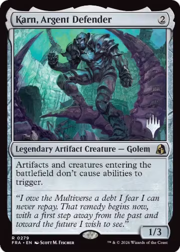 Karn, Argent Defender (279), Promo Pack: Reality Fracture — Magic card price