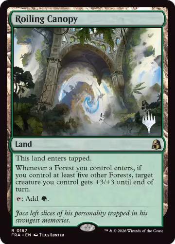 Roiling Canopy (187), Promo Pack: Reality Fracture — Magic card price