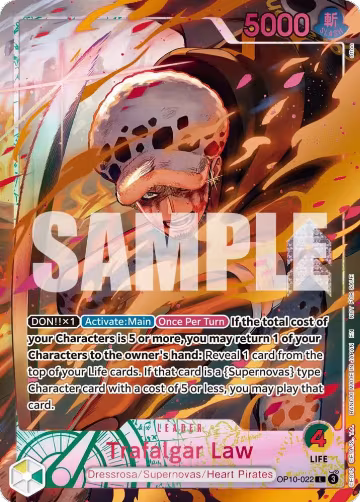 Trafalgar Law (Flame-Flame Fruit Coliseum) (OP10-022), One Piece Promotion Cards — One Piece card price