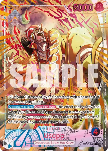 Usopp (Flame-Flame Fruit Coliseum) (OP10-042), One Piece Promotion Cards — One Piece card price