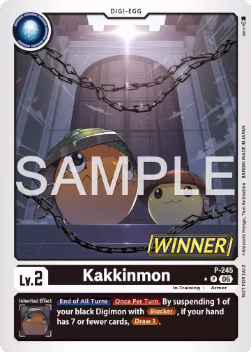Kakkinmon (Official Store Tournament 2026 Vol. 4 Winner) (P-245 P), Digimon Promotion Cards — Digimon card price