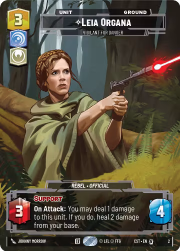Leia Organa - Vigilant for Danger (Costco Exclusive) (2), Ashes of the Empire — Star Wars card price