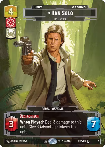Han Solo - It'll Work (Costco Exclusive) (3), Ashes of the Empire — Star Wars card price